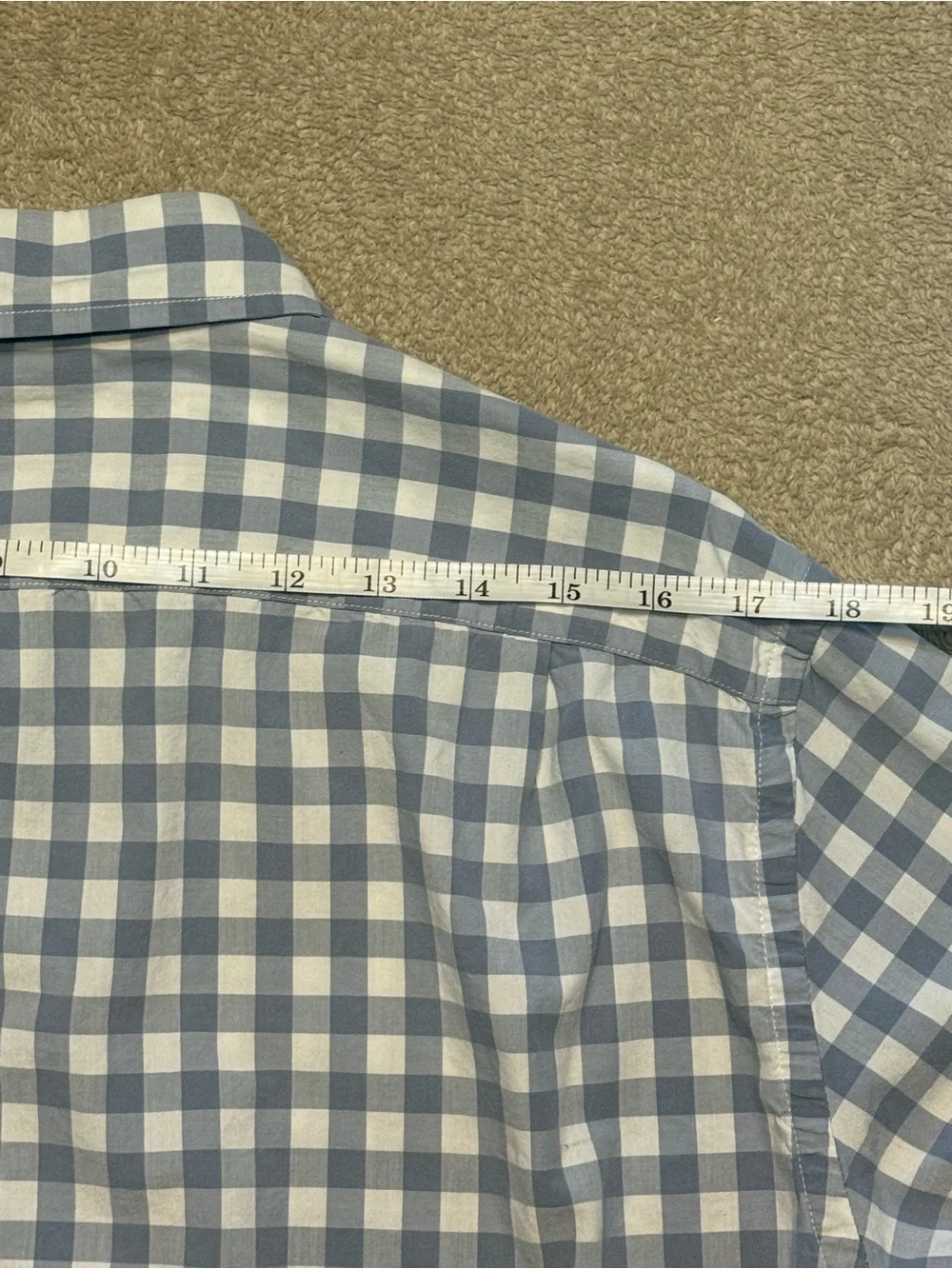 J. Crew men’s large slim fit button down shirt in gingham